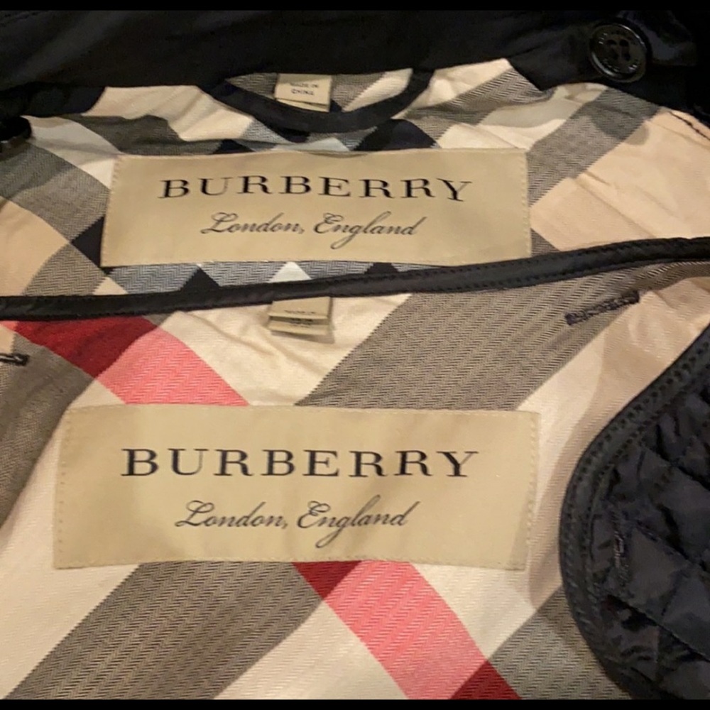 Burberry Harlington Black Zip-Front Hooded Parka - Picture 14 of 16
